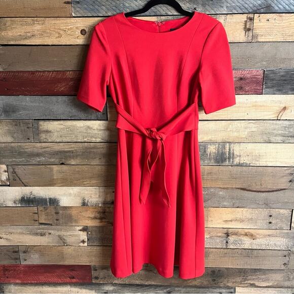 Adrianna Papell‎ Dark Pink Tie Front Dress Size 4 - Picture 1 of 13